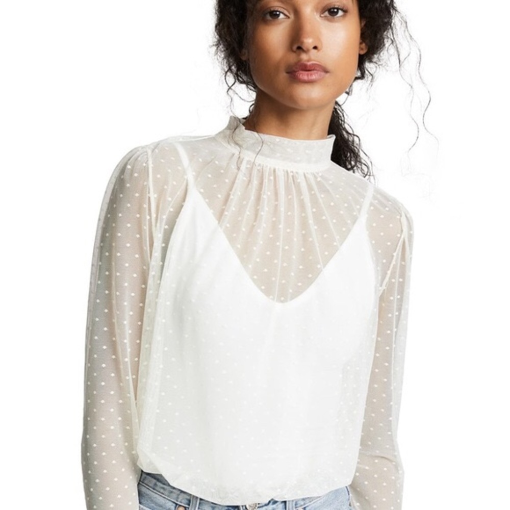 FREE PEOPLE SHEER BODYSUIT PERFECT FOR BRIDES